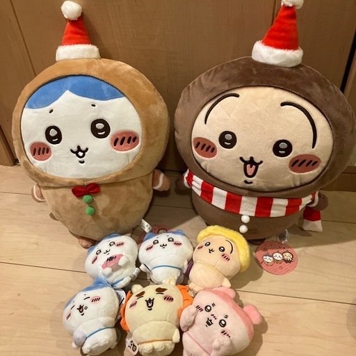 ちいかわ　マスコット　ジンジャーマンクリスマス  ぬいぐるみ
