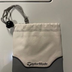 GLOIRE TaylorMade ポーチ ホワイト/グレー　袋の画像