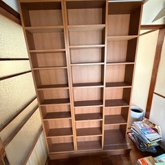 大型本棚　2列スライドの画像