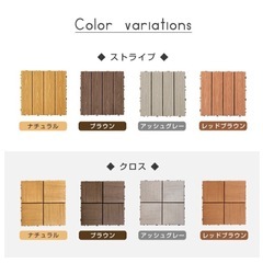  超高耐久800kg 人工木 ウッドパネル 天然木粉 9枚 27枚 54枚 81枚 108枚 セット ジョイント ウッドタイル ウッド パネル タイル デッキパネル ウッドデッキ フロアデッキ テラス ガーデン ガーデニング DIY ジョイント式 9枚の画像