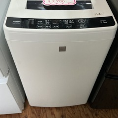 お買い得🉐1点物❣️5.0㎏AQUAアクア2015年製AQW-S5E3(KK)白ホワイト洗濯機の画像