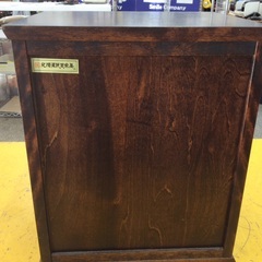 【北海道民芸の小物入れ】4段チェスト 北海道民芸家具　民芸　小物入れ　チェスト ローチェスト タンス 衣類収納：ダークブラウンの画像