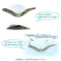 布ナプキン 3枚セット 生理 おりもの ライナー ナプキン 洗える 抗菌 ロング 26cm 昼 夜 多い日 最大70ml 吸収 経血 尿漏れ ズレにくい スナップボタン 羽根つきの画像