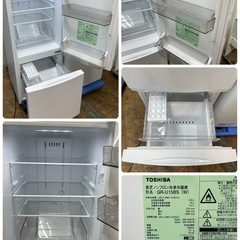 R726 ☀️2023年製の高年式♪ 生活家電2点セット 国内メーカー（TOSHIBA・SHARP） 冷蔵庫・洗濯機 ⭐動作確認済⭐クリーニング済の画像
