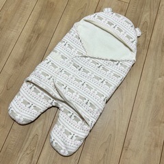 ⭐これからの季節に⭐ おくるみ モコモコ 赤ちゃん   ひつじ柄 防寒 の画像