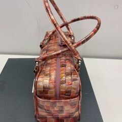 COCCO FIORE NAFTT ボストンバッグ ミックスPINK/95 ミックスPINK 9170102 型押し エナメル (E3826nsrYM)の画像