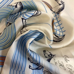 エルメス HERMES スカーフ カレ45 ガルドローブポップ Garde robe pop ガブロッシュ 馬 ホース ホワイトの画像