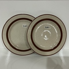 1枚￥110-🌈昭和レトロ皿✨陶器製アンティーク皿プレート皿ScandiaNorthlandスカンディアノースランド💫ストーンウェアプレート茶色の画像