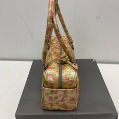 COCCO FIORE  レッド YAFTT コッコフィオーレ クロコ型押し エナメル ハンドバッグ 9170015 (E3827nsrYM)の画像