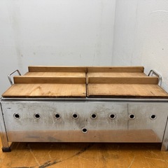 おでん鍋　業務用　８つ切り　2連　LPプロパンガス　居酒屋　厨房　W４００ｘD７２０ｘH２００ｍｍの画像