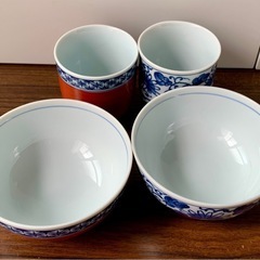 茶碗と湯呑み　2種2セットの画像