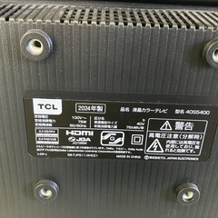 TCL 40型液晶テレビ 40S5400 2024年製の画像