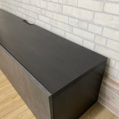 IKEA VESTA ベストー テレビ台 扉付き ダークグレーの画像