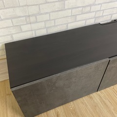 IKEA VESTA ベストー テレビ台 扉付き ダークグレーの画像