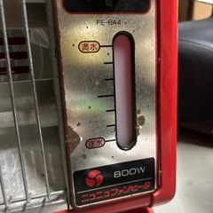 National レトロ電気ストーブ／800W／昭和レッド（現状渡し）の画像