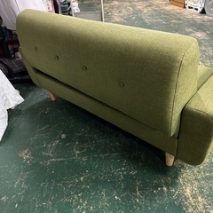 美品！定価2.9万円！緑の2人掛けソファー！の画像