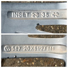 アネーロコラソン 20インチ 245/35R20 245/40R20 5H 114.3 8.5J オフセット ＋35 4本セット アルファード ヴェルファイア 他の画像