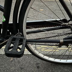 【リサイクルショップどりーむ天保山店】No.571 エコチャリNo.22659R 自転車 ブラック 27インチ ギア無し ベル〇 ライト×(球切れ)の画像