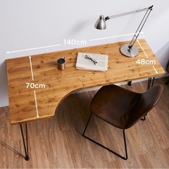 【LOWYA】L字デスクの画像