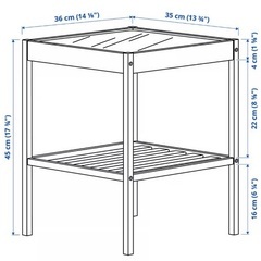 【IKEA】NESNA ネスナ　ベッドサイドテーブル　ライト付きの画像