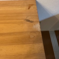 無印良品　デスク　無垢材　テーブルの画像