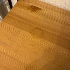 無印良品　デスク　無垢材　テーブルの画像