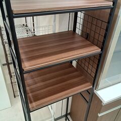 リユースのサカイ栃木店★ジモティ割あり★  レンジラック ブラウン W59×D40×H18 クリーニング済み TC11921の画像