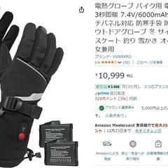 電熱グローブ バイク用 電熱手袋の画像