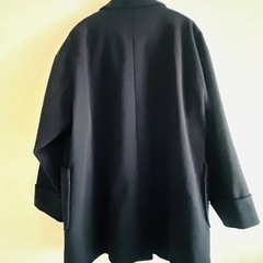 グローバルワーク　ウーリーテックジャケットコート　ネイビー　XLの画像