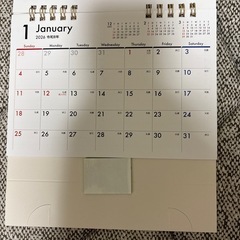 卓上カレンダー　2026 シンプルの画像