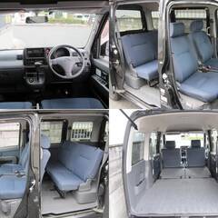 車検Ｒ９年２月２４日　ハイゼット　カーゴ　クルーズ　バン　軽バン　後期型　希少ブラック　走行小　配達　運搬の画像