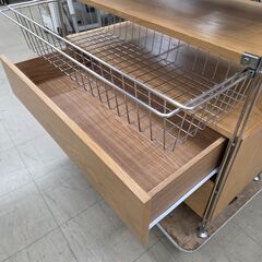 J8726 【リユースのサカイ柏店】 MUJI 無印良品 ステンレスユニットシェルフ ナチュラル クリーニング済みの画像