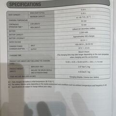 コードレスステック掃除機　サイクロン　米国購入　アイリスオーヤマ　IC-P1 充電池取り外し可の画像