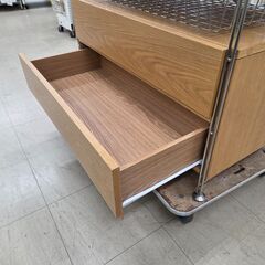 J8726 【リユースのサカイ柏店】 MUJI 無印良品 ステンレスユニットシェルフ ナチュラル クリーニング済みの画像