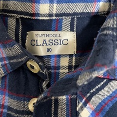 ネルシャツ　80の画像