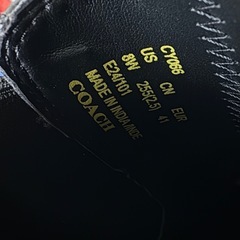 COACH シグネチャー サイドゴアブーツ 26cm コリン ブーツ 厚底の画像