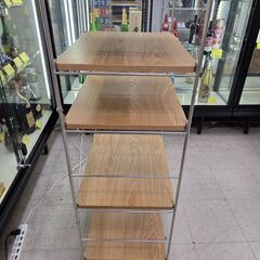 J8728 【リユースのサカイ柏店】 MUJI 無印良品 ステンレスユニットシェルフ ナチュラル クリーニング済みの画像