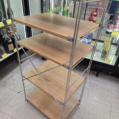 J8728 【リユースのサカイ柏店】 MUJI 無印良品 ステンレスユニットシェルフ ナチュラル クリーニング済みの画像