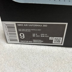お値下げしました　新品未使用 NIKE ヴェイパーマックス 27㎝ ナイキの画像