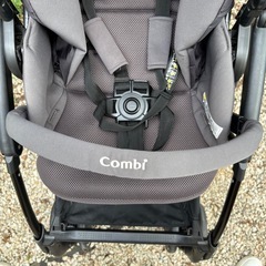 美品 Conbi Atto ハイシート ベビーカー ネイビー レインカバー付きの画像