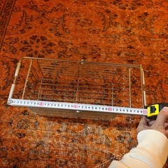 伸縮キッチン水切りラックの画像