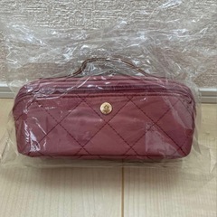 しまむら MUMU ボックス型ポーチ　黒（ハッピーバッグよりポーチ1点のみ）の画像