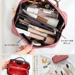 しまむら MUMU ボックス型ポーチ　黒（ハッピーバッグよりポーチ1点のみ）の画像