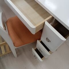 リユースのサカイ栃木店★ジモティ割あり★  ドレッサー ホワイト W60×D40.2×H153 クリーニング済み TC11922の画像