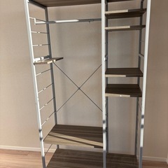 収納付きハンガーラックの画像