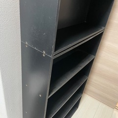 本棚　カラーボックス　2個　黒　ブラック　解体可　の画像