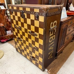 【愛品館 江戸川店】革張り 4段 チェスト Andrew Martin（アンドリューマーチン）の画像