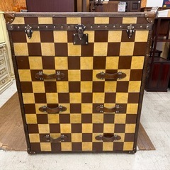 【愛品館 江戸川店】革張り 4段 チェスト Andrew Martin（アンドリューマーチン）の画像