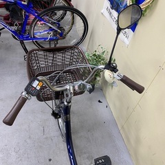 224丁寧に整備済パナソニック電動アシスト三輪車18インチ　新型　現行バッテリーの画像