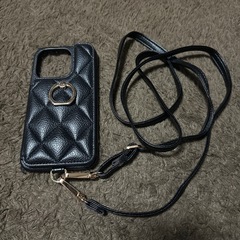 【多数出品中】brillo キルティングスマホケース BLACK iPhone14Pro の画像